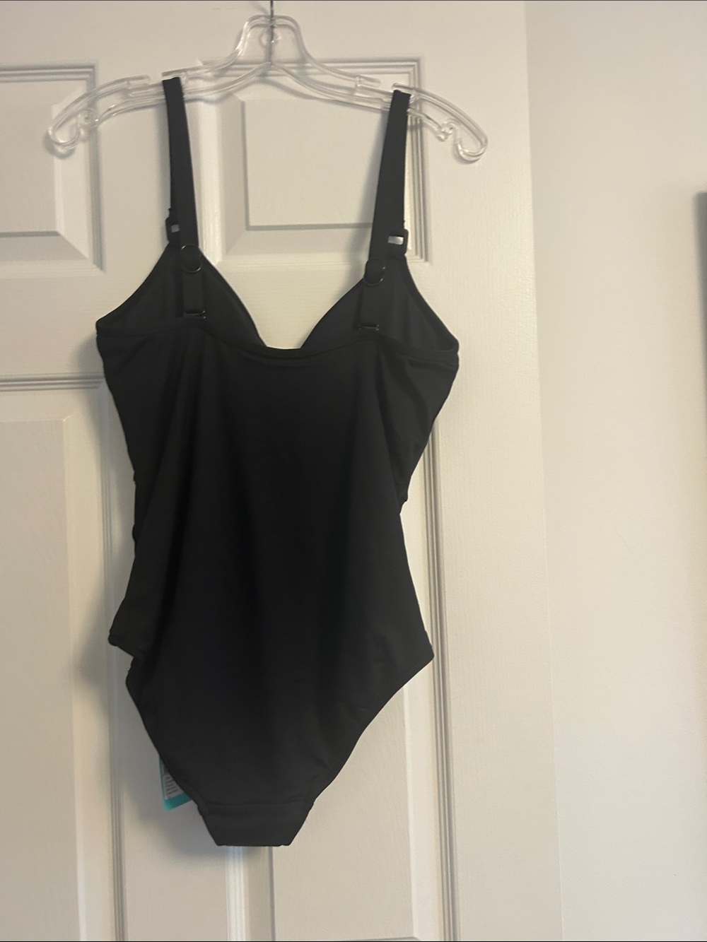 Seafolly Black Ruched Front One-Piece Swimsuit - Picture 2 of 4